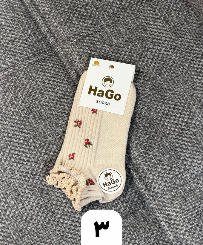 جوراب مچی طرح گل رُز (کد 1002)