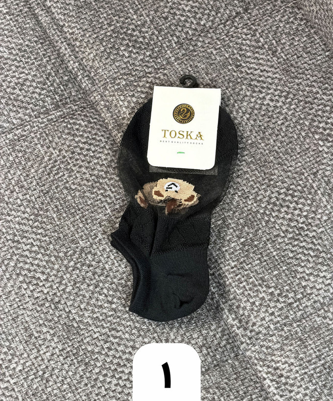 جوراب مچی طرح شیشه ای تدی (کد 1005)