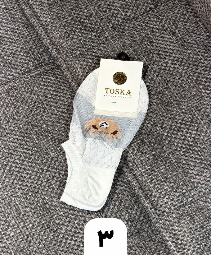 جوراب مچی طرح شیشه ای تدی (کد 1005)