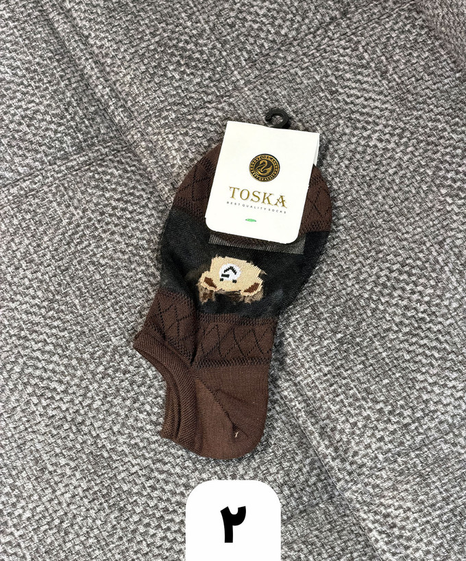 جوراب مچی طرح شیشه ای تدی (کد 1005)